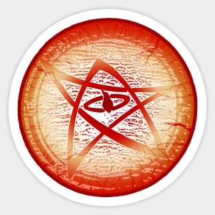 Elder Sign - blood disk Sticker